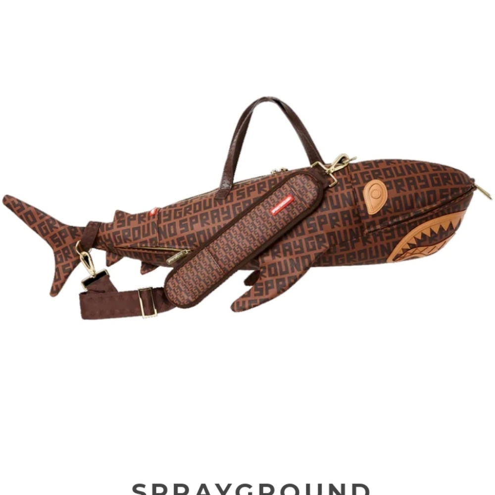 SPRAYGROUNDSHARKFINITY SHARK SHAPE DUFFLE